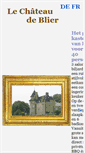 Mobile Screenshot of chateaudeblier.be