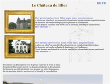 Tablet Screenshot of chateaudeblier.be